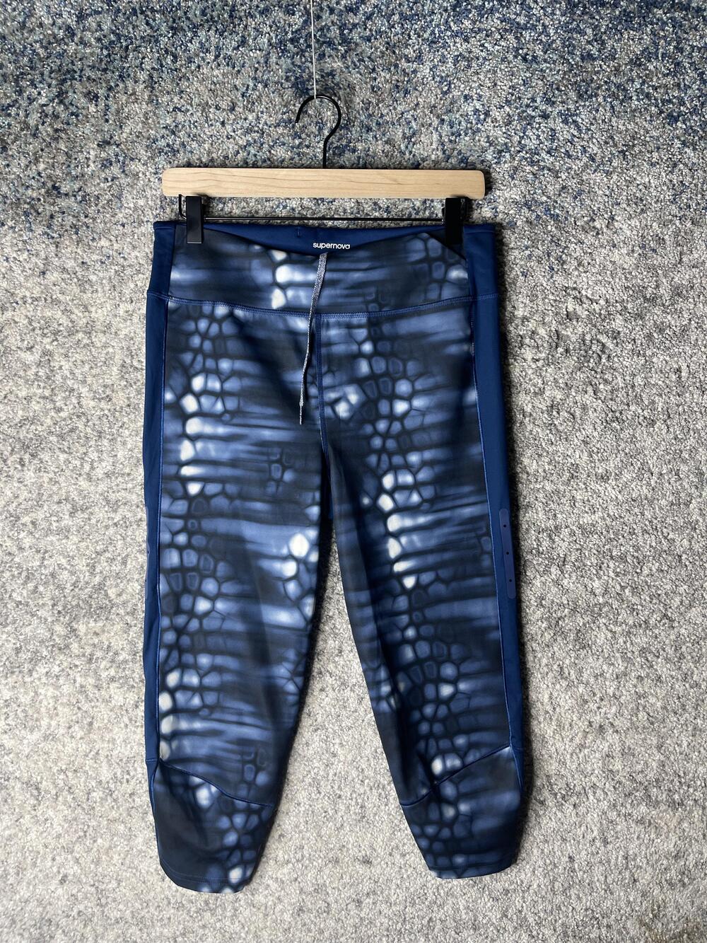 Adidas Supernova Pants Womens 8 Blue Climalite Capri Running Leggings S19399